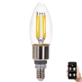 LED pritemdoma elektros lemputė FILAMENT MESH Išmanus C35 E14/4,5W/230V 2700-6500K - Aigostar