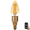 LED pritemdoma elektros lemputė FILAMENT MESH Išmanus C35 E14/4,5W/230V 2700-6500K - Aigostar