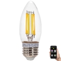 LED pritemdoma elektros lemputė FILAMENT MESH Išmanus C35 E27/4,5W/230V 2700-6500K - Aigostar