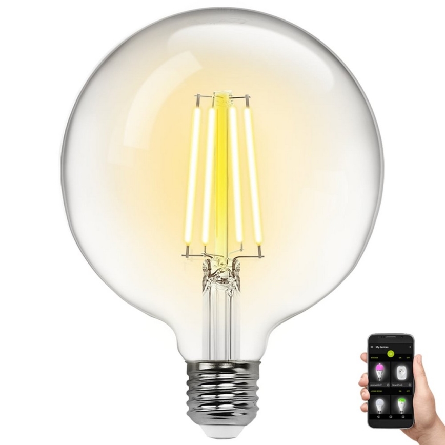 LED pritemdoma elektros lemputė FILAMENT MESH Išmanus G125 E27/6W/230V 2700-6500K - Aigostar