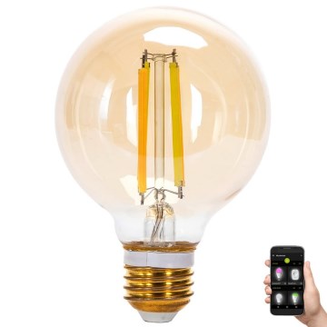 LED pritemdoma elektros lemputė FILAMENT MESH Išmanus G80 E27/6W/230V 2700-6500K - Aigostar