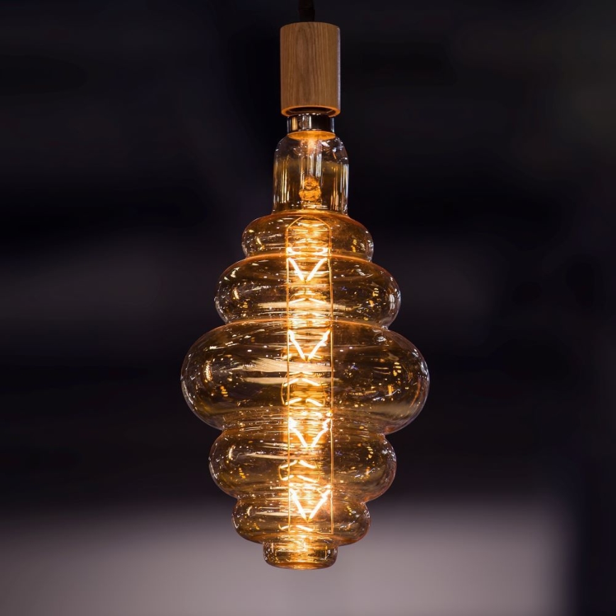 LED pritemdoma elektros lemputė FILAMENT S200 E27/8W/230V 1800K
