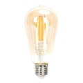 LED pritemdoma elektros lemputė FILAMENT ST64 E27/6W/230V 2200K - Aigostar