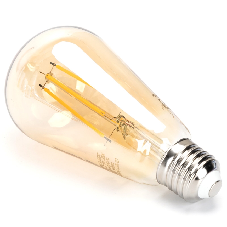 LED pritemdoma elektros lemputė FILAMENT ST64 E27/6W/230V 2200K - Aigostar