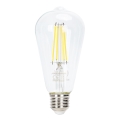 LED pritemdoma elektros lemputė FILAMENT ST64 E27/6W/230V 6500K - Aigostar