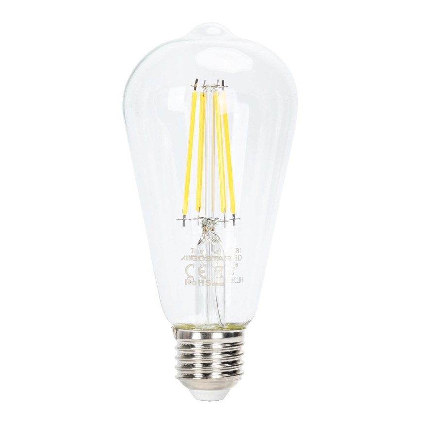 LED pritemdoma elektros lemputė FILAMENT ST64 E27/6W/230V 6500K - Aigostar