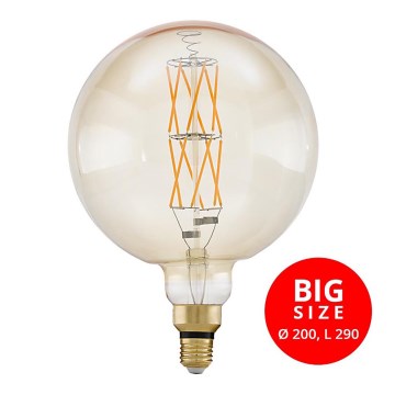 LED pritemdoma elektros lemputė G200 E27/8W/230V 2100K - Eglo 11687