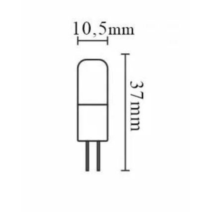 LED pritemdoma elektros lemputė G4/2W/12V 4000K