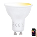 LED pritemdoma elektros lemputė GU10/5W/230V 3000-6500K Wi-Fi - Aigostar