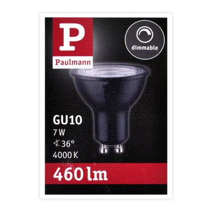 LED pritemdoma elektros lemputė GU10/7W/230V 4000K - Paulmann 28754