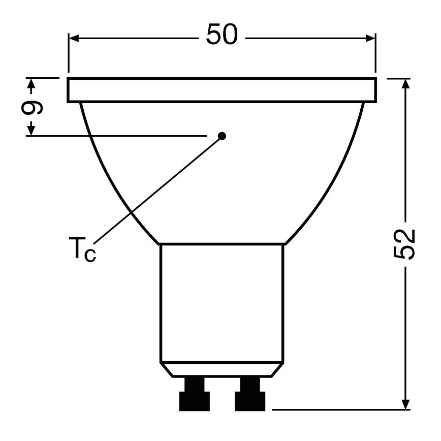 LED pritemdoma elektros lemputė PAR16 GU10/3,7W/230V 4000K CRI 90 - Osram