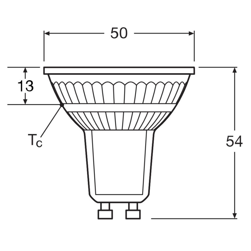 LED pritemdoma elektros lemputė PAR16 GU10/4,7W/230V 4000K 36° CRI 90 - Osram