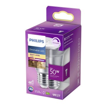 LED pritemdoma elektros lemputė Philips E27/6W/230V 2700K