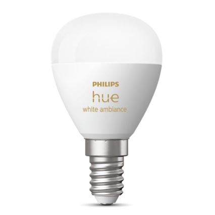 LED pritemdoma elektros lemputė Philips Hue WHITE AMBIANCE P45 E14/5,1W/230V 2200-6500K