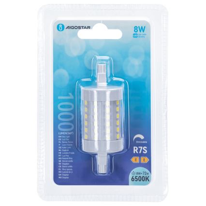 LED pritemdoma elektros lemputė R7s/8W/230V 6500K - Aigostar