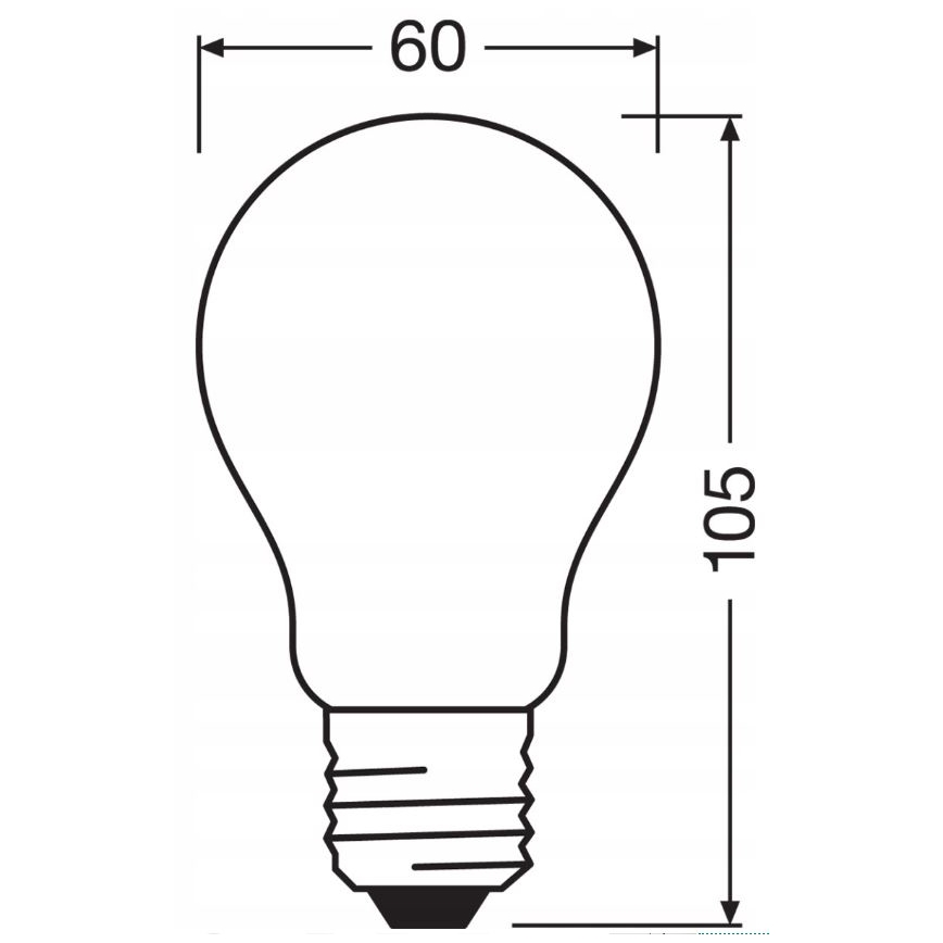 LED pritemdoma elektros lemputė RETROFIT A60 E27/11W/230V 4000K - Osram