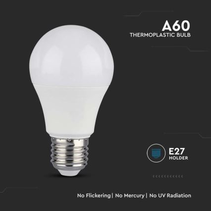 LED pritemdoma elektros lemputė SAMSUNG CHIP A60 E27/11W/230V 3000K