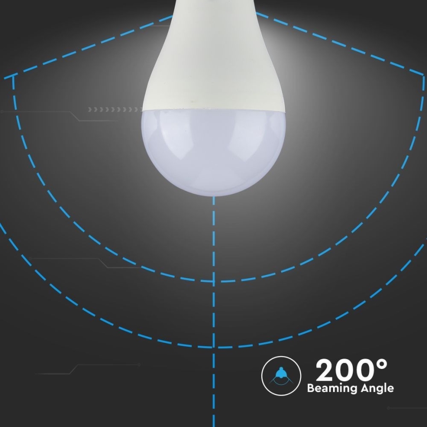 LED pritemdoma elektros lemputė SAMSUNG CHIP A65 E27/17W/230V 4000K
