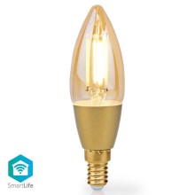 LED pritemdoma elektros lemputė Smartlife E14/4,9W/230V 1800-3000K Wi-Fi Tuya