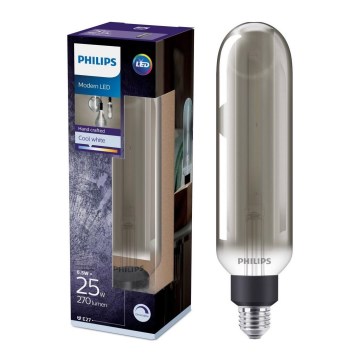 LED pritemdoma elektros lemputė SMOKY VINTAGE Philips T65 E27/6,5W/230V 4000K