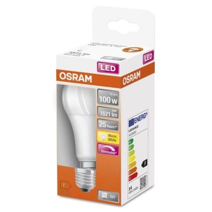 LED pritemdoma elektros lemputė SUPERSTAR E27/14W/230V 2700K - Osram