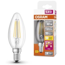 LED pritemdoma elektros lemputė VINTAGE B35 E14/4W/230V 2700K - Osram
