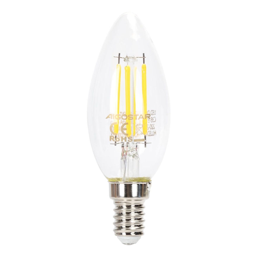 LED pritemdoma elektros lemputė VINTAGE C35 E14/4W/230V 6500K - Aigostar