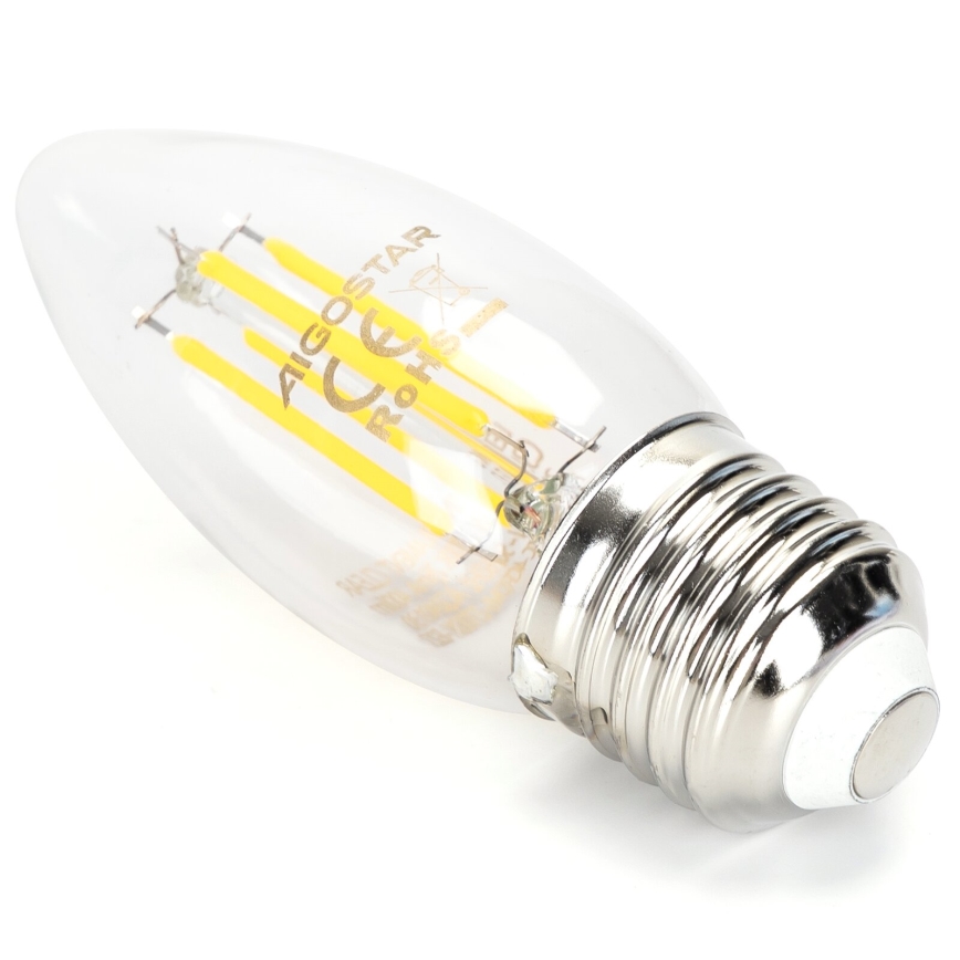 LED pritemdoma elektros lemputė VINTAGE C35 E27/4W/230V 6500K - Aigostar