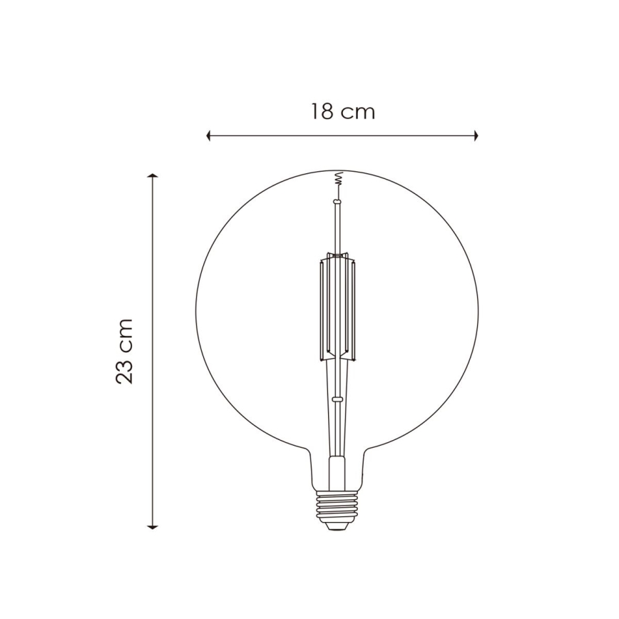 LED pritemdoma elektros lemputė VINTAGE EDISON G180 E27/4W/230V 2700K