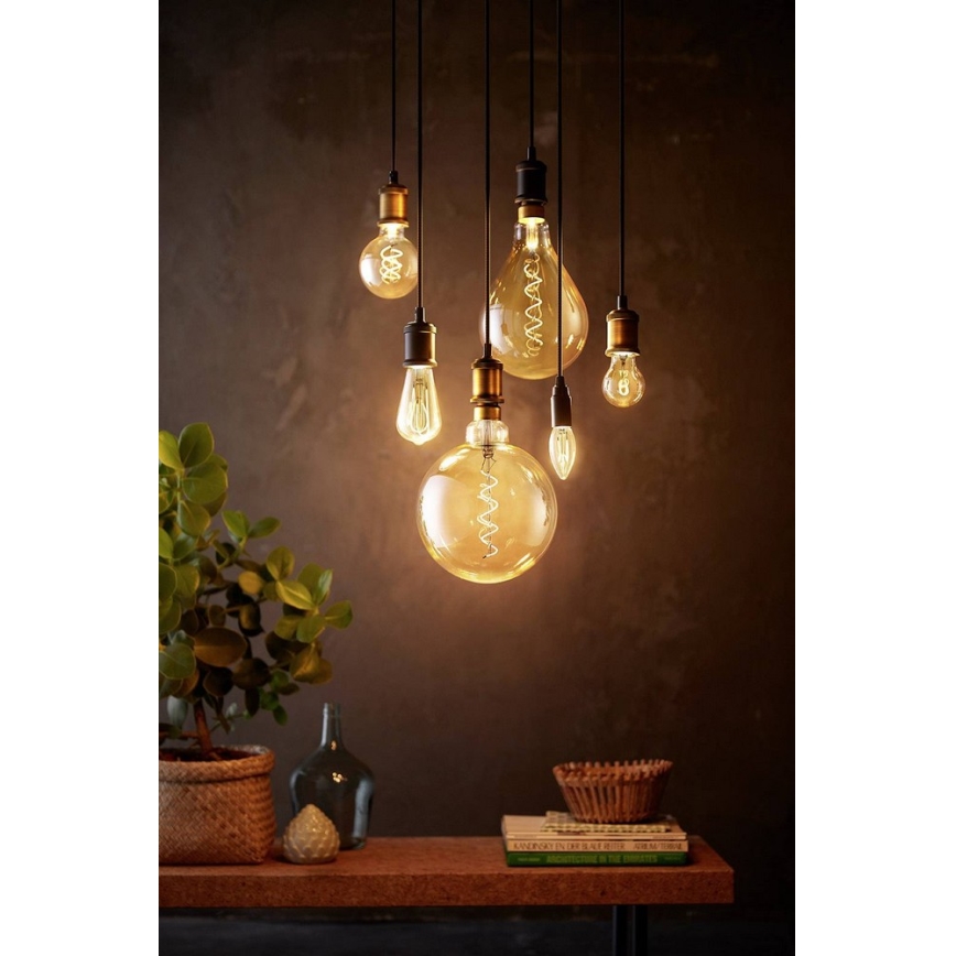 LED pritemdoma elektros lemputė VINTAGE Philips G200 E27/7W/230V 2000K