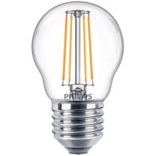 LED pritemdoma elektros lemputė VINTAGE Philips P45 E27/4,5W/230V 2700K