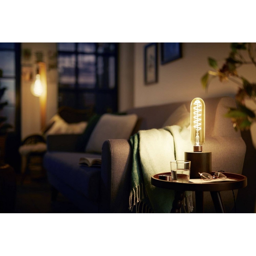 LED pritemdoma elektros lemputė VINTAGE Philips T65 E27/6,5W/230V 2000K