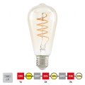 LED pritemdoma elektros lemputė VINTAGE ST64 E27/4W/230V 2200K - STEPDIMMING - Eglo 12522