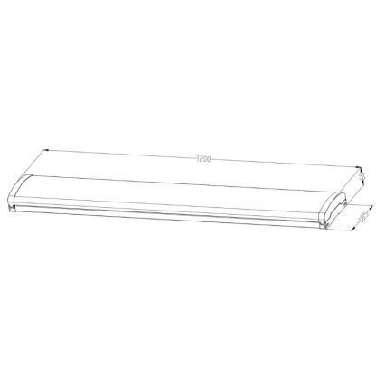 LED pritemdoma fluorescencinė lemputė LED/35W/44W/52W/60W/230V 4000K 120 cm