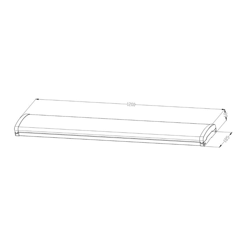 LED pritemdoma fluorescencinė lemputė LED/35W/44W/52W/60W/230V 4000K 120 cm