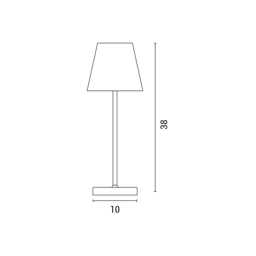 LED Pritemdoma įkraunama jutiklinė stalinė lempa LED/3,5W/5V 5200mAh mėlyna
