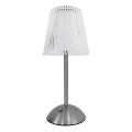 LED Pritemdoma įkraunama stalinė lempa ELBA LED/1,6W/800 mAh matinis chromas/permatoma