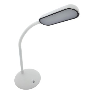 LED Pritemdoma jutiklinė lanksti stalinė lempa LED/6W/5V USB 1200 mAh balta
