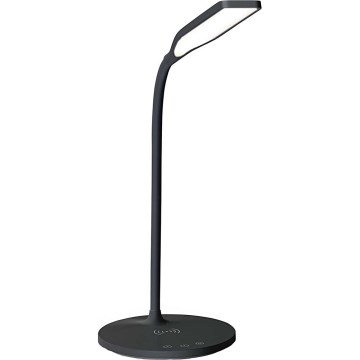 LED pritemdoma jutiklinė lanksti stalinė lempa su 15W belaidžiu įkrovimu Qi LED/5,5W/230V 2700-6500K juoda