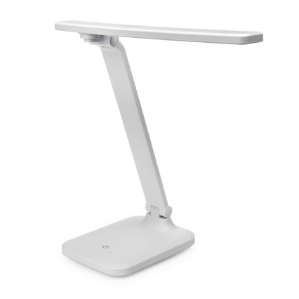 LED Reguliuojama jutiklinė stalinė lempa su belaidžiu įkrovikliu ir USB prievadas REMUS LED/5W/230V balta