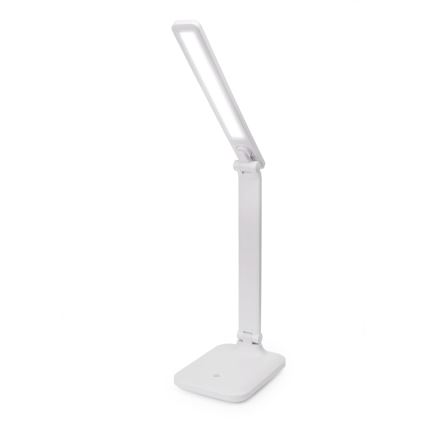 LED Reguliuojama jutiklinė stalinė lempa su belaidžiu įkrovikliu ir USB prievadas REMUS LED/5W/230V balta