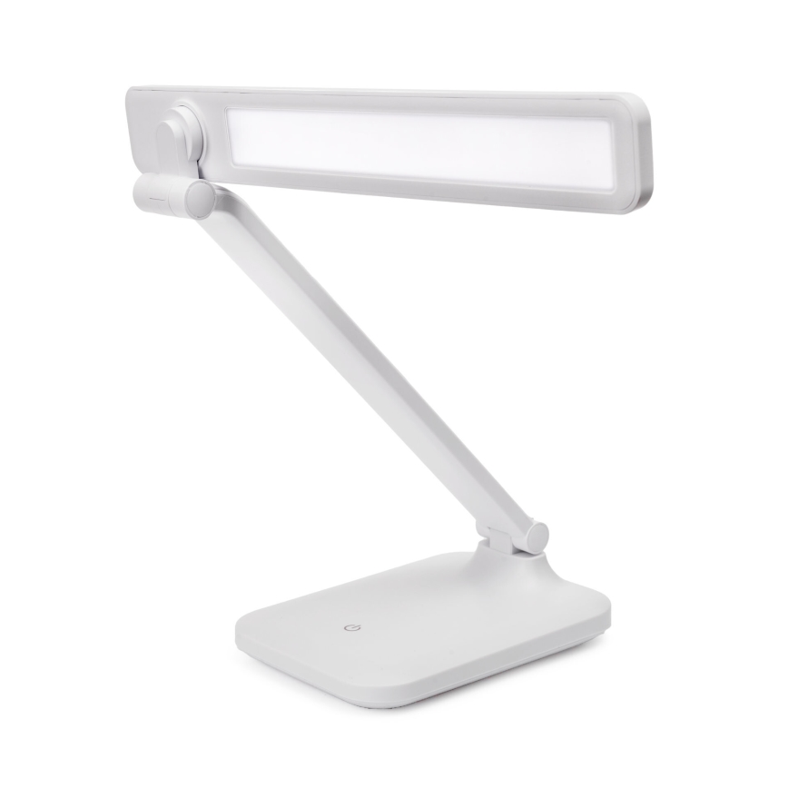 LED Reguliuojama jutiklinė stalinė lempa su belaidžiu įkrovikliu ir USB prievadas REMUS LED/5W/230V balta