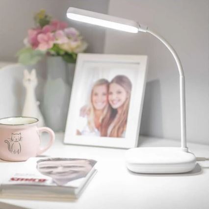 LED Pritemdoma lanksti stalinė lempa LED/12W/230V 3000K/4000K/6500K balta