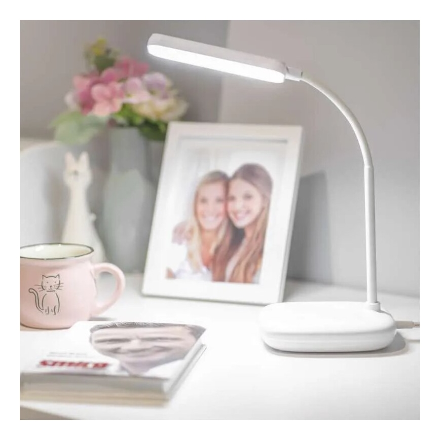 LED Pritemdoma lanksti stalinė lempa LED/12W/230V 3000K/4000K/6500K balta