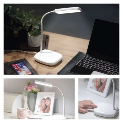 LED Pritemdoma lanksti stalinė lempa LED/12W/230V 3000K/4000K/6500K balta