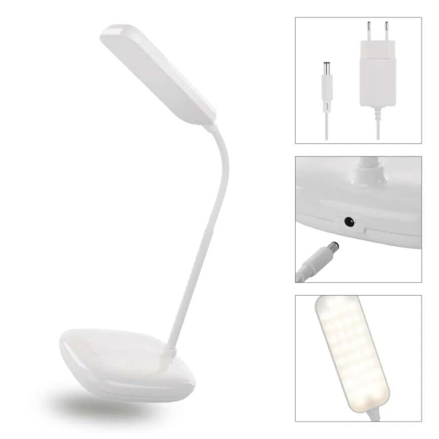 LED Pritemdoma lanksti stalinė lempa LED/12W/230V 3000K/4000K/6500K balta