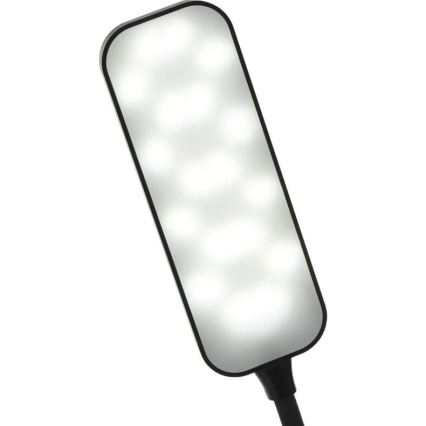 LED Pritemdoma lanksti stalinė lempa LED/12W/230V 3000K/4000K/6500K juoda