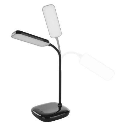 LED Pritemdoma lanksti stalinė lempa LED/12W/230V 3000K/4000K/6500K juoda