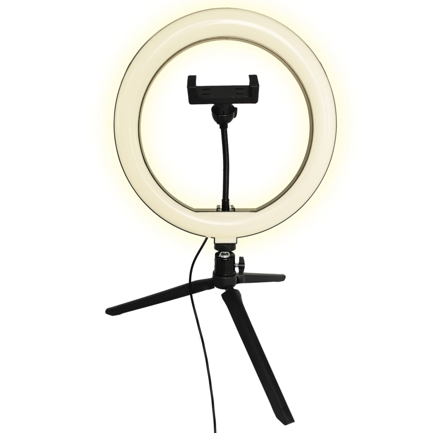 LED Pritemdoma lempa su trikoju ir laikikliu vaizdo įrašų rašymui LED/10W/5V 2700-6500K