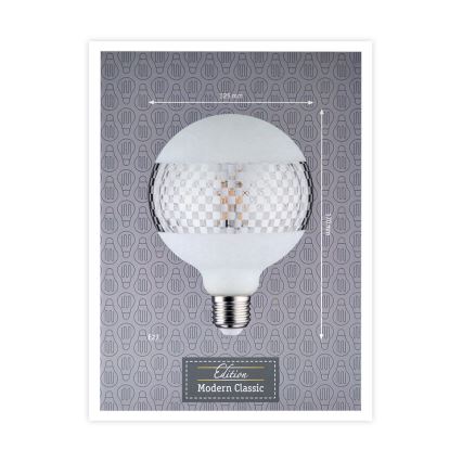 LED Pritemdoma lemputė CLASSIC G125 E27/4,5W/230V 2600K - Paulmann 28742